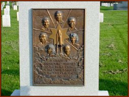 Challenger Monument — public domain photo courtesy of Arlington National Cemetery
