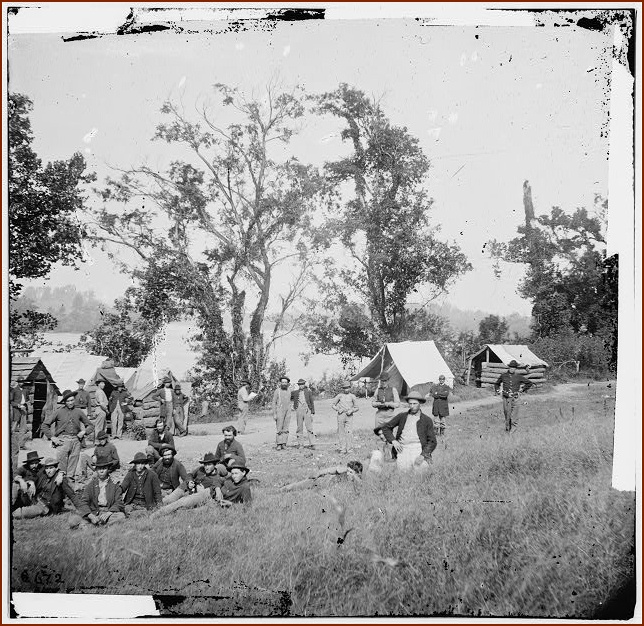 Federal Camp by Tennessee River